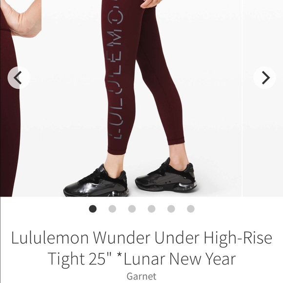 Lululemon Lunar SE Garnet Wunder Under 25” size 6 - Picture 12 of 13